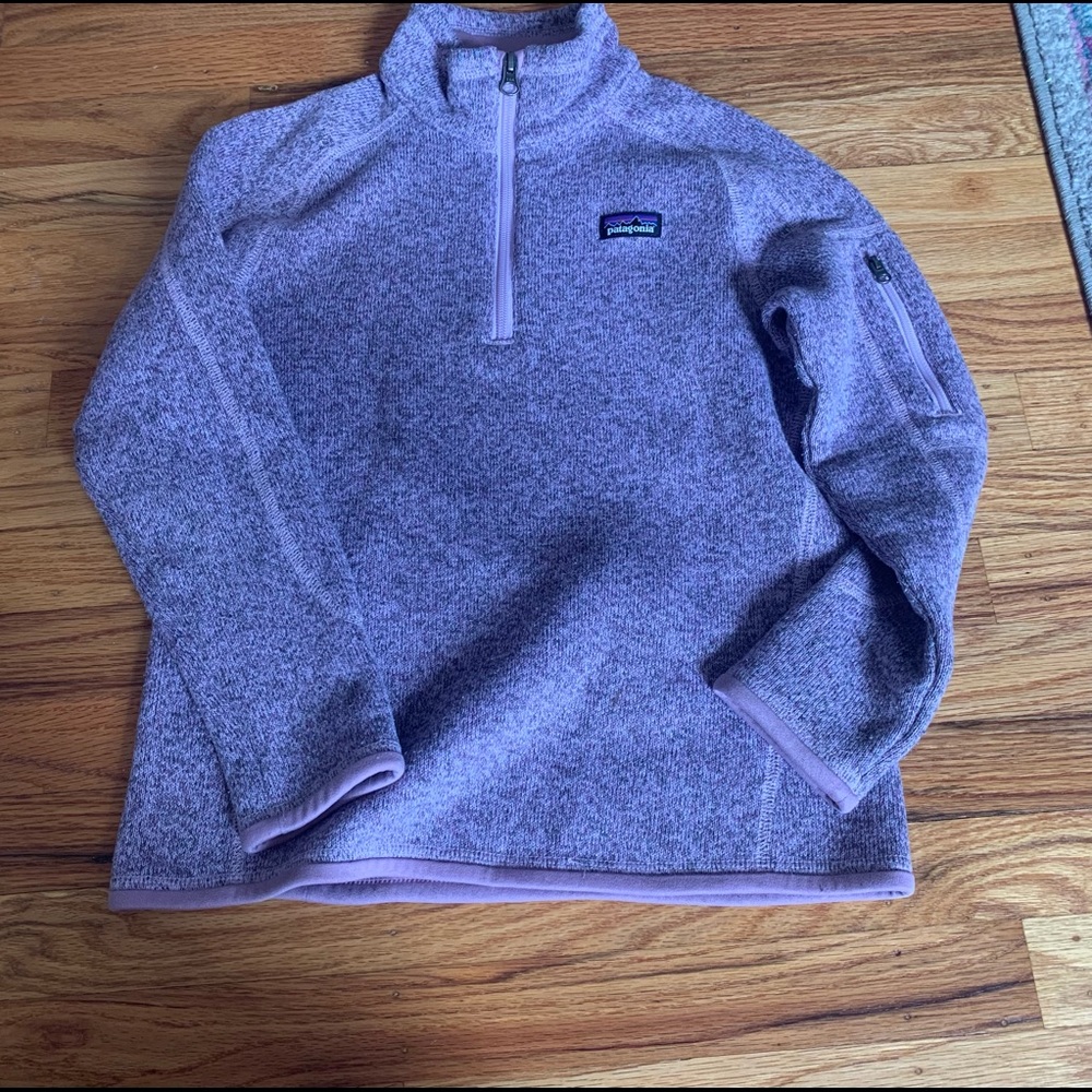 Girls Patagonia Quarter Zip Fleece